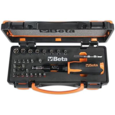 BETA 584/C31 Assortimento di 31 utensili: 1 giravite dinamometrico, 8 chiavi a bussola esagonali, 20 inserti per avvitatori e 2 accessori BETA 584/C31 Assortimento di 31 utensili: 1 giravite dinamometrico, 8 chiavi a bussola esagonali, 20 inserti per avvitatori e 2 accessori