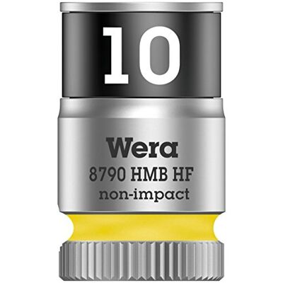 Wera 8790 HMB HF Inserto per chiave a bussola ciclop con attacco da 3/8" con funzione di supporto, 10 x 29 mm, 10 Wera 8790 HMB HF Inserto per chiave a bussola ciclop con attacco da 3/8" con funzione di supporto, 10 x 29 mm, 10