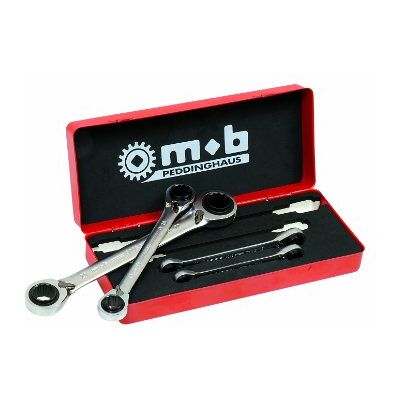 Peddinghaus Handwerkzeuge Vertriebs GmbH, Set chiavi a cricchetto 4 in 1, 8-24 mm Peddinghaus Handwerkzeuge Vertriebs GmbH, Set chiavi a cricchetto 4 in 1, 8-24 mm