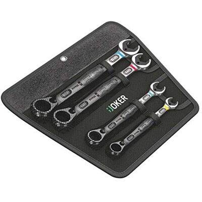 Wera 6001 Joker Switch 4 Set 1 Kit con chiavi combinate piegate a cricchetto, metrico, 4-teilig Wera 6001 Joker Switch 4 Set 1 Kit con chiavi combinate piegate a cricchetto, metrico, 4-teilig