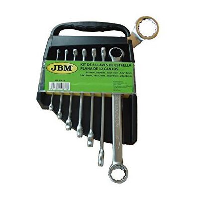 JBM KIT LLAVES ESTRELLA PLANA DE 12 CANTOS JBM KIT LLAVES ESTRELLA PLANA DE 12 CANTOS
