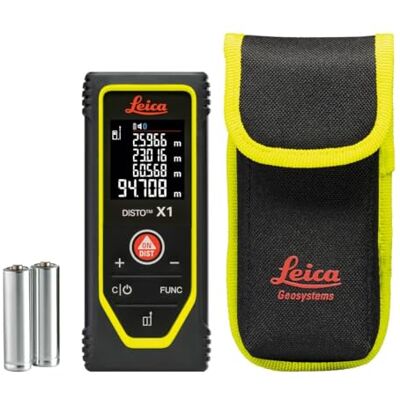 Leica DISTO X1 Metro laser IP65 con Bluetooth e NFC, Portata 100 m Leica DISTO X1 Metro laser IP65 con Bluetooth e NFC, Portata 100 m