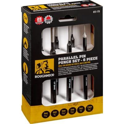 Roughneck Parallel Pin Punch Set Of 6 Roughneck Parallel Pin Punch Set Of 6