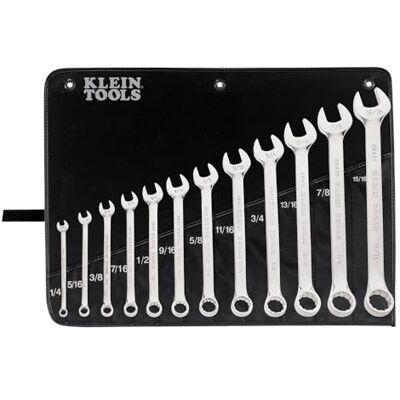 KLEIN TOOLS 68502 Metric combination wrench set. 11-piece, KLEIN TOOLS 68502 Metric combination wrench set. 11-piece,