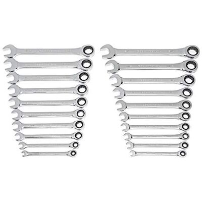 GEARWRENCH 20pc SAE/Metric Ratcheting Combination Wrench Set GEARWRENCH 20pc SAE/Metric Ratcheting Combination Wrench Set