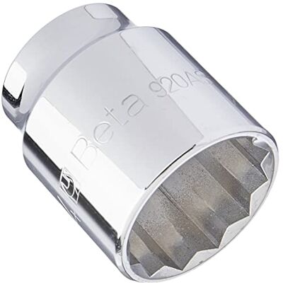 BETA 920AS 1.1/4 Chiavi a bussola con attacco quadro femmina 1/2", bocca poligonale, cromate BETA 920AS 1.1/4 Chiavi a bussola con attacco quadro femmina 1/2", bocca poligonale, cromate
