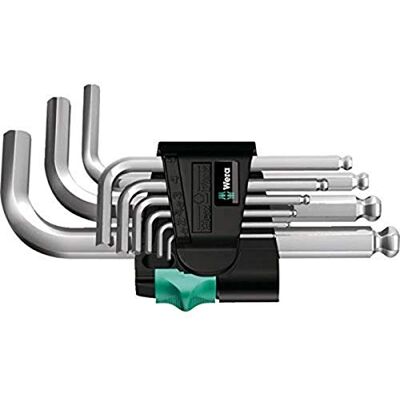 Wera 950 Pks/9 Sm N Assortimento Di Chiavi A L, Metriche, Cromate, 9 Pezzi Wera 950 Pks/9 Sm N Assortimento Di Chiavi A L, Metriche, Cromate, 9 Pezzi