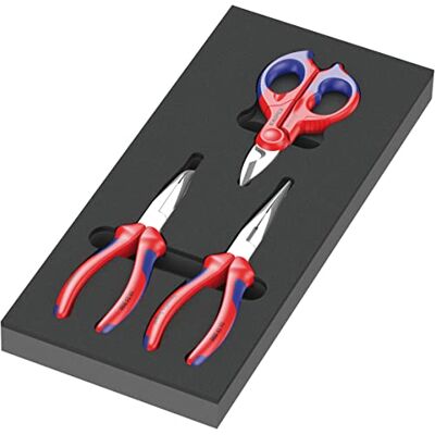 Wera 05150181001 Termoformato in spugna pinze KNIPEX Set 2, 3 pezzi Wera 05150181001 Termoformato in spugna pinze KNIPEX Set 2, 3 pezzi