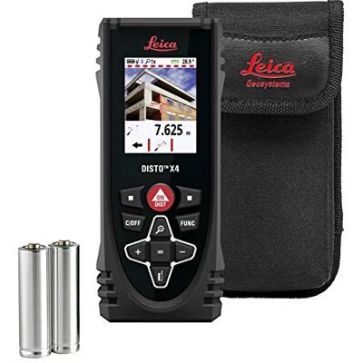 Leica DISTO X4 Metro laser con camera digitale,Bluetooth,Portata 150m Fotocamera digitale per esterni, sensore d'inclinazione, Bluetooth e IP65 per misurazioni precise a lunga distanza. Leica DISTO X4 Metro laser con camera digitale,Bluetooth,Portata 150m Fotocamera digitale per esterni, sensore d'inclinazione, Bluetooth e IP65 per misurazioni precise a lunga distanza.