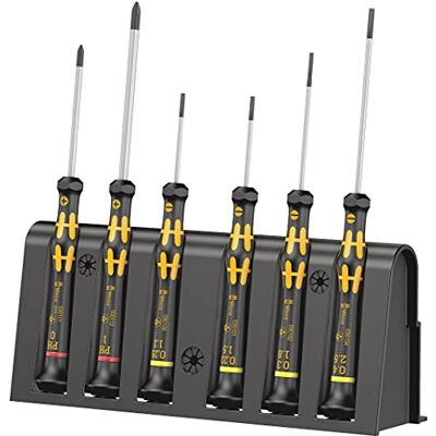 Wera , 1578 A/6 Assortimento di giraviti per l'elettronica + rack, 6 pezzi Wera , 1578 A/6 Assortimento di giraviti per l'elettronica + rack, 6 pezzi