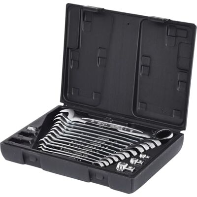 Set chiavi a cricchetto KS Tools GEARplus - 72 denti, acciaio cromo-vanadio, 16 pezzi Set chiavi a cricchetto KS Tools GEARplus - 72 denti, acciaio cromo-vanadio, 16 pezzi