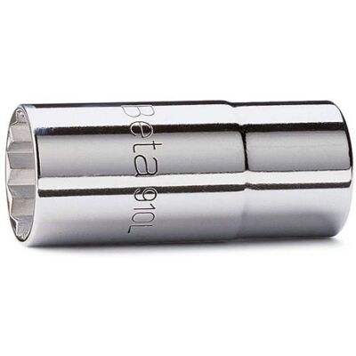 BETA 910AS-L 5/16 Chiavi a bussola con attacco quadro femmina 3/8", tipo lungo bocca poligonale, cromate BETA 910AS-L 5/16 Chiavi a bussola con attacco quadro femmina 3/8", tipo lungo bocca poligonale, cromate