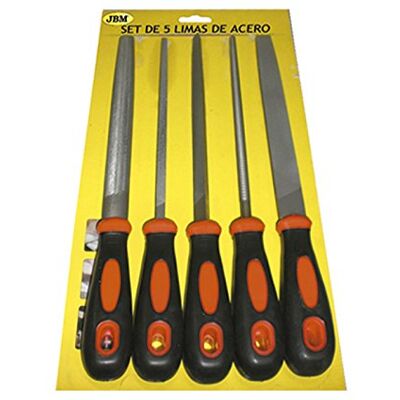 JBM SET DE 5 LIMAS DE ACERO JBM SET DE 5 LIMAS DE ACERO