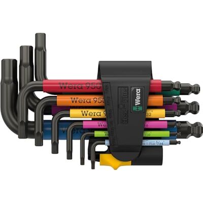 Wera 05022641001 950/9 Hex-Plus Set di 3 chiavi esagonali, colore: Nero Laser, 9 pezzi Wera 05022641001 950/9 Hex-Plus Set di 3 chiavi esagonali, colore: Nero Laser, 9 pezzi
