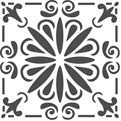 bianco Shabby biancoShabby® Stencil Professionale RIUTILIZZABILE Made in Italy (Maiolica 1903 Piccolo) bianco Shabby biancoShabby® Stencil Professionale RIUTILIZZABILE Made in Italy (Maiolica 1903 Piccolo)
