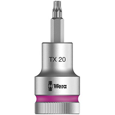 Wera , 8767 C HF TORX TORX Zyklop Bussole a inserto attacco da 1/2" con ritegno vite con, TX 20 x 60 mm Wera , 8767 C HF TORX TORX Zyklop Bussole a inserto attacco da 1/2" con ritegno vite con, TX 20 x 60 mm