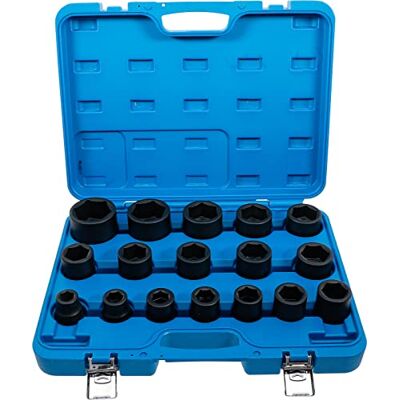 BGS Set di bussole 20 mm (3/4") 19 55 mm 17 pz. BGS Set di bussole 20 mm (3/4") 19 55 mm 17 pz.