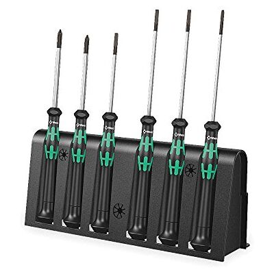 Wera , 2035/6 A Assortimento di giraviti per l'elettronica + rack, 6 pezzi Wera , 2035/6 A Assortimento di giraviti per l'elettronica + rack, 6 pezzi