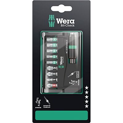 Wera , Bit-Check 10 BiTorsion 3 SB, 10 pezzi Wera , Bit-Check 10 BiTorsion 3 SB, 10 pezzi