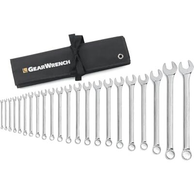 GEARWRENCH 12 Punti Set di Chiavi Combinate Modello Lungo, 22 Pezzi GEARWRENCH 12 Punti Set di Chiavi Combinate Modello Lungo, 22 Pezzi