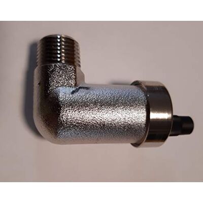 Valvola di sfiato in ottone nichelato Afriso - 77753 R 1/2 - Con Aquastop Valvola di sfiato in ottone nichelato Afriso - 77753 R 1/2 - Con Aquastop