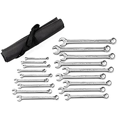 GEARWRENCH 18-piece Long pattern combination non-ratcheting wrench set Metric GEARWRENCH 18-piece Long pattern combination non-ratcheting wrench set Metric
