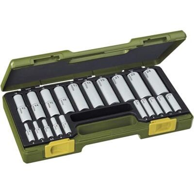 PROXXON ESTUCHE 20 VASOS LARGOS PROXXON ESTUCHE 20 VASOS LARGOS