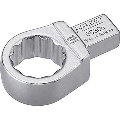 Hazet Chiave ad Anello ad Innesto, Argento, Attacco Quadro ad Innesto 9 X 12 mm Hazet Chiave ad Anello ad Innesto, Argento, Attacco Quadro ad Innesto 9 X 12 mm