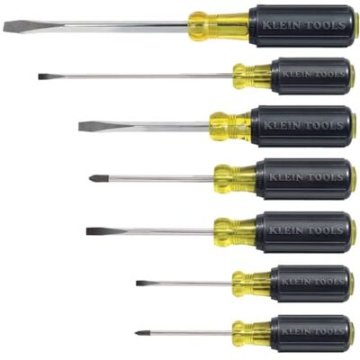 KLEIN TOOLS Set di cacciaviti con impugnatura ammortizzante, 7 pezzi KLEIN TOOLS Set di cacciaviti con impugnatura ammortizzante, 7 pezzi