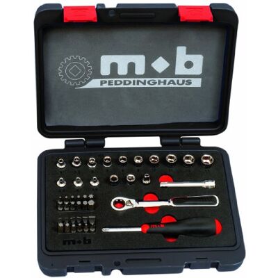 Peddinghaus Set cricchetti passanti, 43 pezzi Peddinghaus Set cricchetti passanti, 43 pezzi
