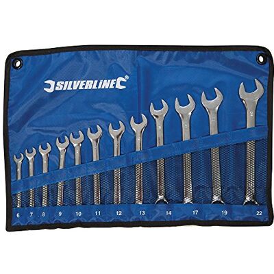 Silverline Set chiavi combinate, 12 pezzi Silverline Set chiavi combinate, 12 pezzi