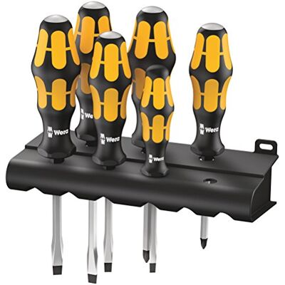 Wera , 932/918/ 6 Assortimento di giraviti Kraftform; il giravite-scapello della + rack, 6 pezzi Wera , 932/918/ 6 Assortimento di giraviti Kraftform; il giravite-scapello della + rack, 6 pezzi