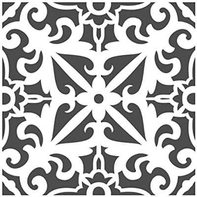 bianco Shabby biancoShabby® Stencil Professionale RIUTILIZZABILE Made in Italy (Maiolica 1906 Piccolo) bianco Shabby biancoShabby® Stencil Professionale RIUTILIZZABILE Made in Italy (Maiolica 1906 Piccolo)
