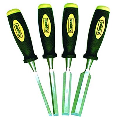 KIPPEN 1223 Scalpelli Giallo/Nero - Set di 4 per Lavorazione del Legno KIPPEN 1223 Scalpelli Giallo/Nero - Set di 4 per Lavorazione del Legno