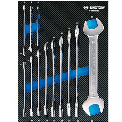 king tony Módulo espuma + PP 12 llave 6 a 32 mm, per professionisti e fai da te, per lavori di precisione e montaggio da 32 mm king tony Módulo espuma + PP 12 llave 6 a 32 mm, per professionisti e fai da te, per lavori di precisione e montaggio da 32 mm