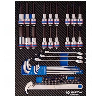 king tony Módulo espuma + PP 31 pezzi Torx-Allen para racore per uso quotidiano king tony Módulo espuma + PP 31 pezzi Torx-Allen para racore per uso quotidiano