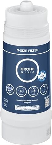 Grohe Filtro a 5 Fasi, Filtro di Ricambio per Sistemi  Blue, per Esaltare il Gusto dell’Acqua, Ridurne il Residuo Fisso e il Calcare, Taglia S Capacità Media 600 L,