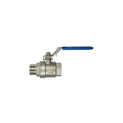 RIEGLER 135907-3395.26 Valvola a sfera in acciaio inox, 2 pezzi, filettatura interna/esterna, G 1 1/4, DN 32, 1 pezzo RIEGLER 135907-3395.26 Valvola a sfera in acciaio inox, 2 pezzi, filettatura interna/esterna, G 1 1/4, DN 32, 1 pezzo