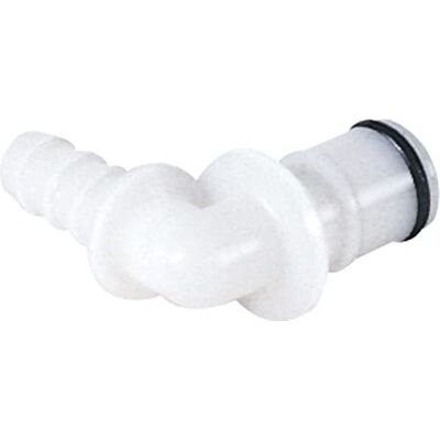 neoLab Giunto acetale, 1/4", inserimento, gomiti, manicotto tubo da 6,4 mm, raccordo maschio con olive, tubo da 6 mm, lunghezza interna 1, 30,5 mm, colore: Bianco neoLab Giunto acetale, 1/4", inserimento, gomiti, manicotto tubo da 6,4 mm, raccordo maschio con olive, tubo da 6 mm, lunghezza interna 1, 30,5 mm, colore: Bianco