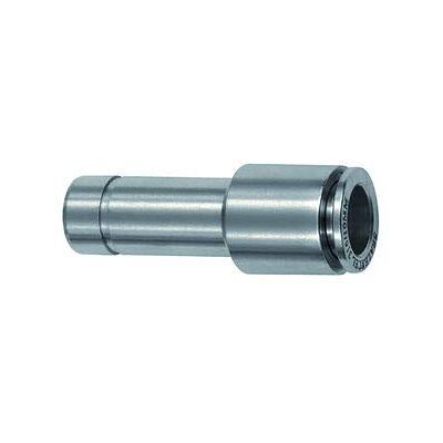 RIEGLER Raccordo dritto a innesto con raccordo 16 mm, riduttore, per tubo esterno Ø 12 mm, pressione di lavoro max. 20 bar, acciaio inox 1.4404 RIEGLER Raccordo dritto a innesto con raccordo 16 mm, riduttore, per tubo esterno Ø 12 mm, pressione di lavoro max. 20 bar, acciaio inox 1.4404