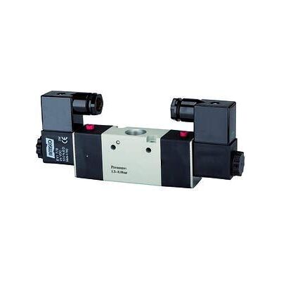 RIEGLER 116114-517.1403 Valvola elettropneumatica a 3/2 direzioni, 3 V, bistabile, G 1/4, 24 V DC, 1 pezzo RIEGLER 116114-517.1403 Valvola elettropneumatica a 3/2 direzioni, 3 V, bistabile, G 1/4, 24 V DC, 1 pezzo