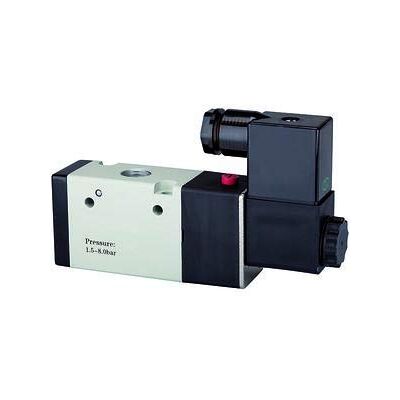 RIEGLER Valvola elettropneo a 3/2 direzioni, monostabile, NO, G 3/8, 24 V DC, 1 pezzo RIEGLER Valvola elettropneo a 3/2 direzioni, monostabile, NO, G 3/8, 24 V DC, 1 pezzo