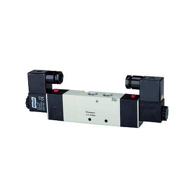 RIEGLER 116177-517.3305 Valvola elettropneumica a 5/3 direzioni, G 3/8, 230 V, 50 Hz, 1 pezzo RIEGLER 116177-517.3305 Valvola elettropneumica a 5/3 direzioni, G 3/8, 230 V, 50 Hz, 1 pezzo