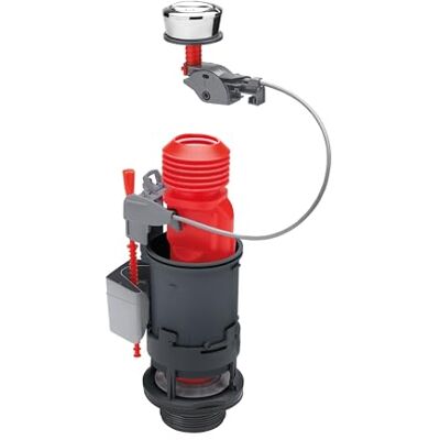 Wirquin Doppia valvola di scarico “Jollyflush” con bottone cromato – multicolore, 5,08 cm, 50 mm Wirquin Doppia valvola di scarico “Jollyflush” con bottone cromato – multicolore, 5,08 cm, 50 mm