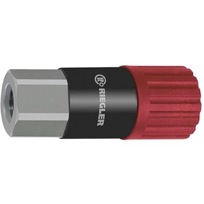 RIEGLER 141757-425.02-DREH Giunto di sicurezza girevole NW 8, ISO 6150 C, acciaio, G 3/8 IG, 1 pezzo RIEGLER 141757-425.02-DREH Giunto di sicurezza girevole NW 8, ISO 6150 C, acciaio, G 3/8 IG, 1 pezzo