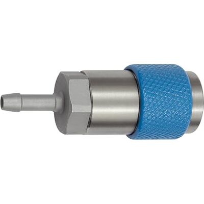 RIEGLER 141891-426.22-DREH-B Connettore di sicurezza girevole NW 6, ISO 6150 C, beccuccio LW 8, blu, 1 pezzo RIEGLER 141891-426.22-DREH-B Connettore di sicurezza girevole NW 6, ISO 6150 C, beccuccio LW 8, blu, 1 pezzo