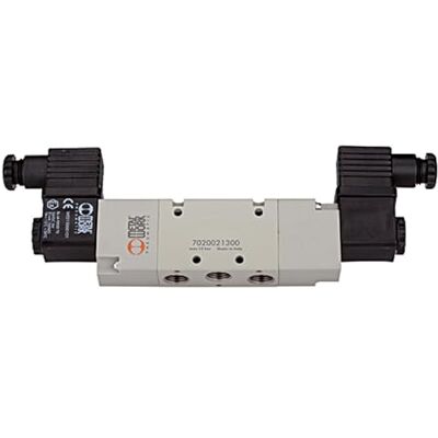 RIEGLER Valvola a 5/2 direzioni, elettropneumatica, bistabile, G 3/8, 24 V DC, 1 pezzo RIEGLER Valvola a 5/2 direzioni, elettropneumatica, bistabile, G 3/8, 24 V DC, 1 pezzo