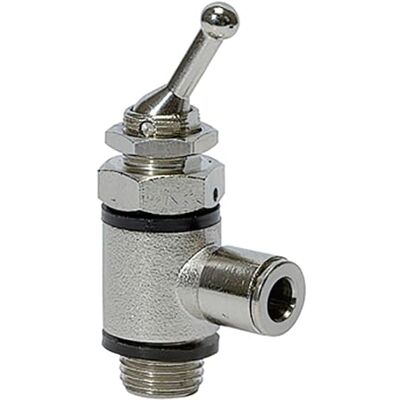 RIEGLER 107036-3615.014-10 Valvola a leva, 3/2 vie, lato tubo, connettore G1/4, 10, 1 pezzo RIEGLER 107036-3615.014-10 Valvola a leva, 3/2 vie, lato tubo, connettore G1/4, 10, 1 pezzo