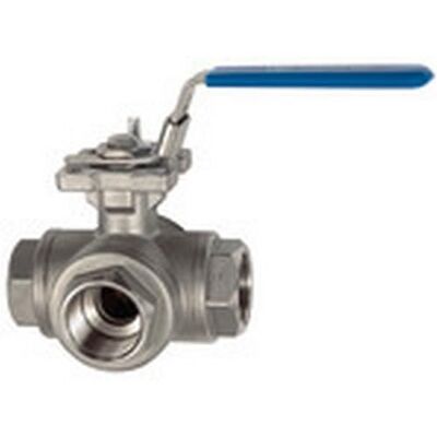 RIEGLER 135935 valvola a sfera a 3 vie foro a T in acciaio inox 1.4408 G 2 DN 50-1 pezzo RIEGLER 135935 valvola a sfera a 3 vie foro a T in acciaio inox 1.4408 G 2 DN 50-1 pezzo