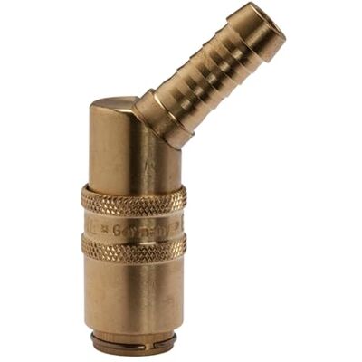 RIEGLER 107915-270.12 Giunto per temperare, DN 6, pignoni da 9 mm, raccordo tubo da 45°, 1 pezzo RIEGLER 107915-270.12 Giunto per temperare, DN 6, pignoni da 9 mm, raccordo tubo da 45°, 1 pezzo